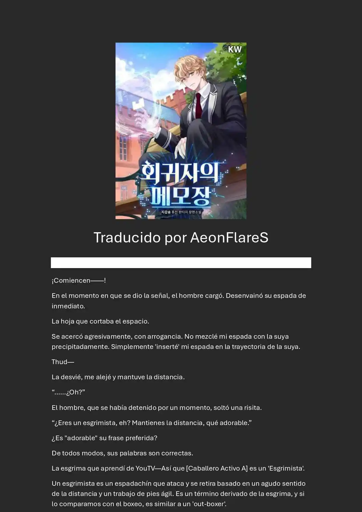 Memoirs Of The Returnee (Novela) - Capítulo 5 - Página 1 - LectorTMOo