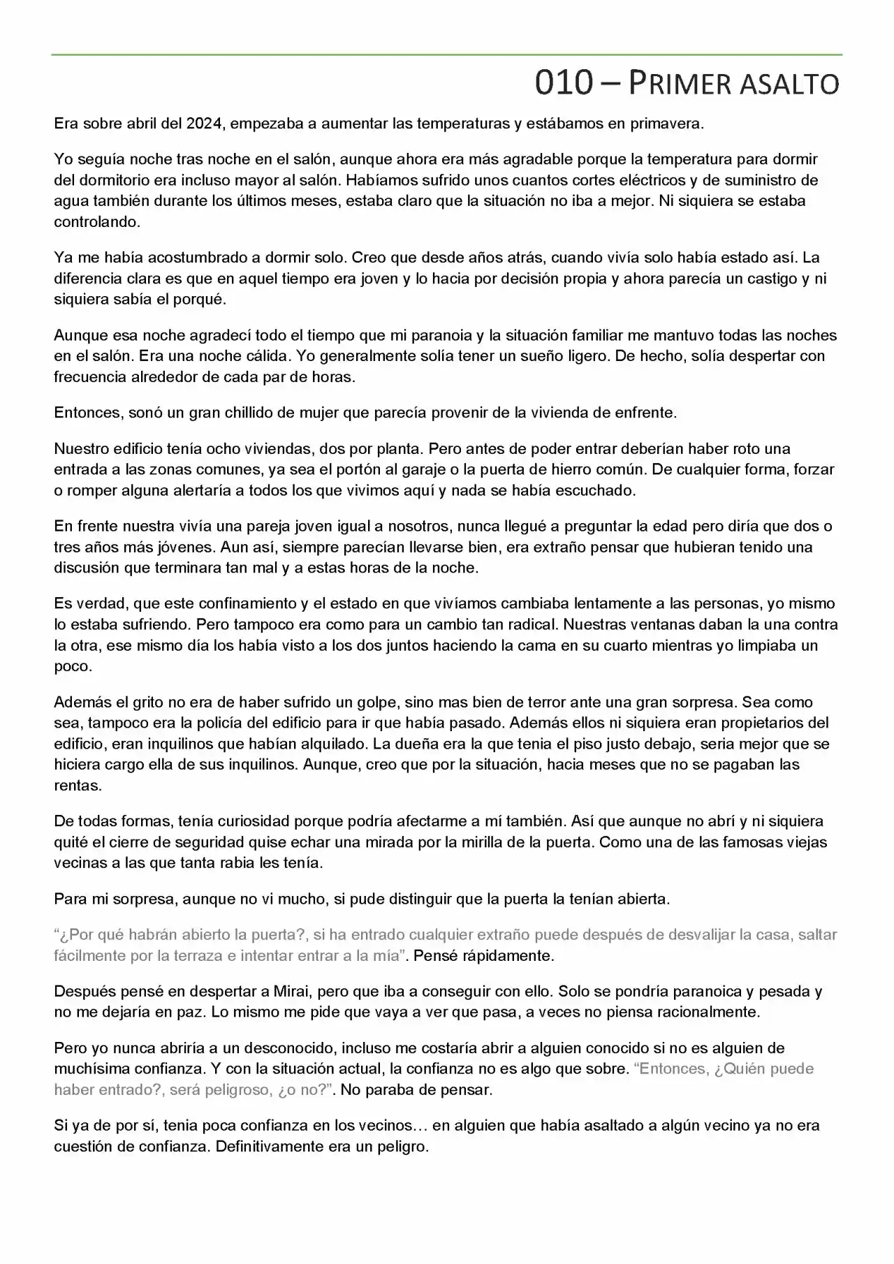 Memorias Del Apocalipsis (Novela) - Capítulo 10 - Página 1 - LectorTMOo