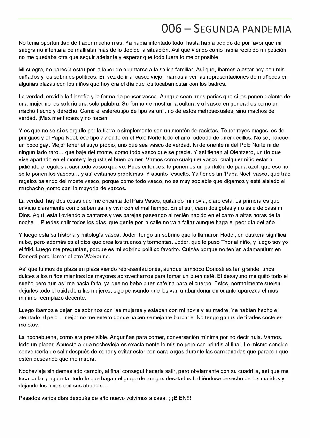 Memorias Del Apocalipsis (Novela) - Capítulo 6 - Página 1 - LectorTMOo