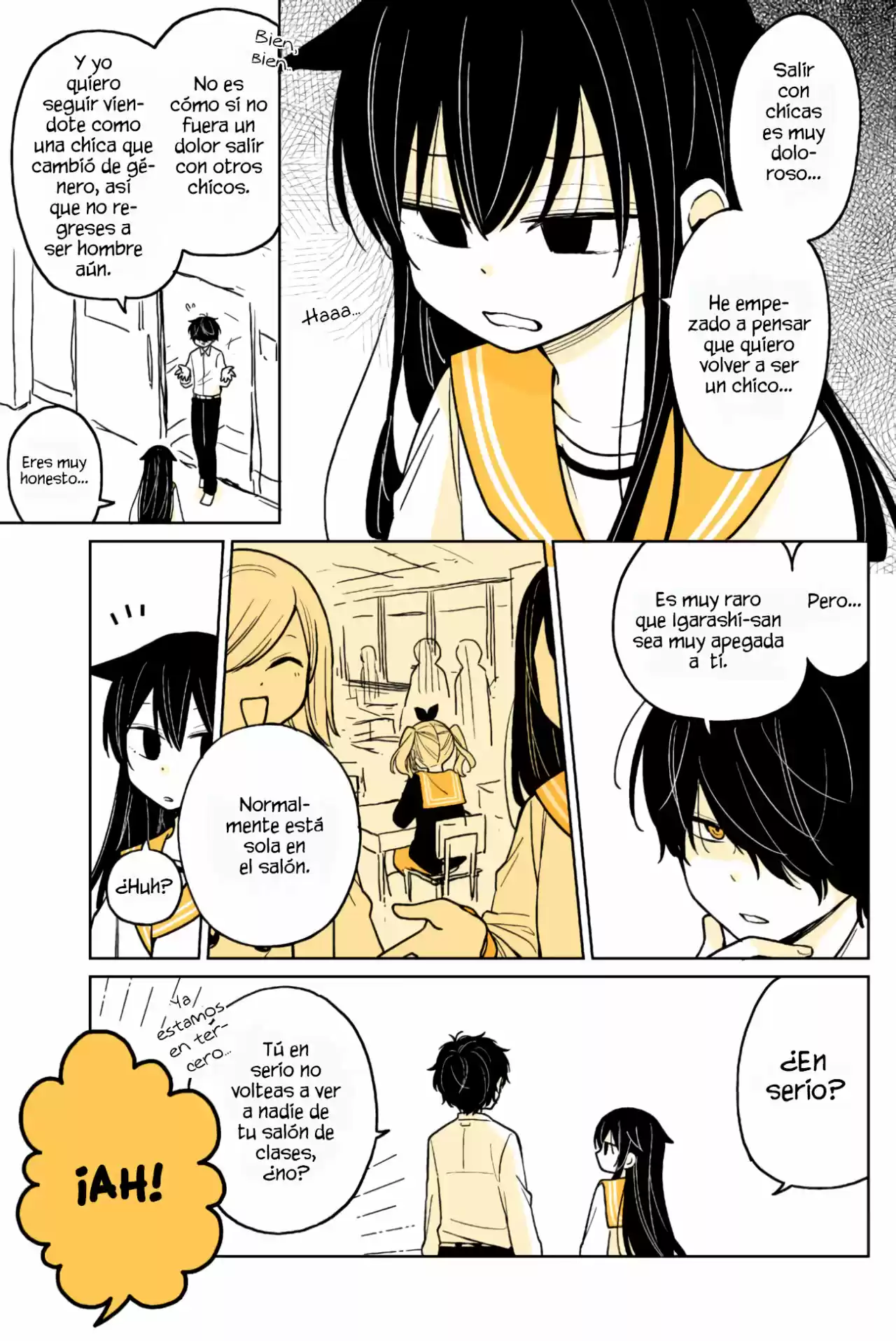 MENDOKUSAGARI DANSHI KOUKOUSEI GA ASA OKITARA ONNANOKO NI NATTEITA HANASHI - Capítulo 12 - Página 13 - LectorTMOo