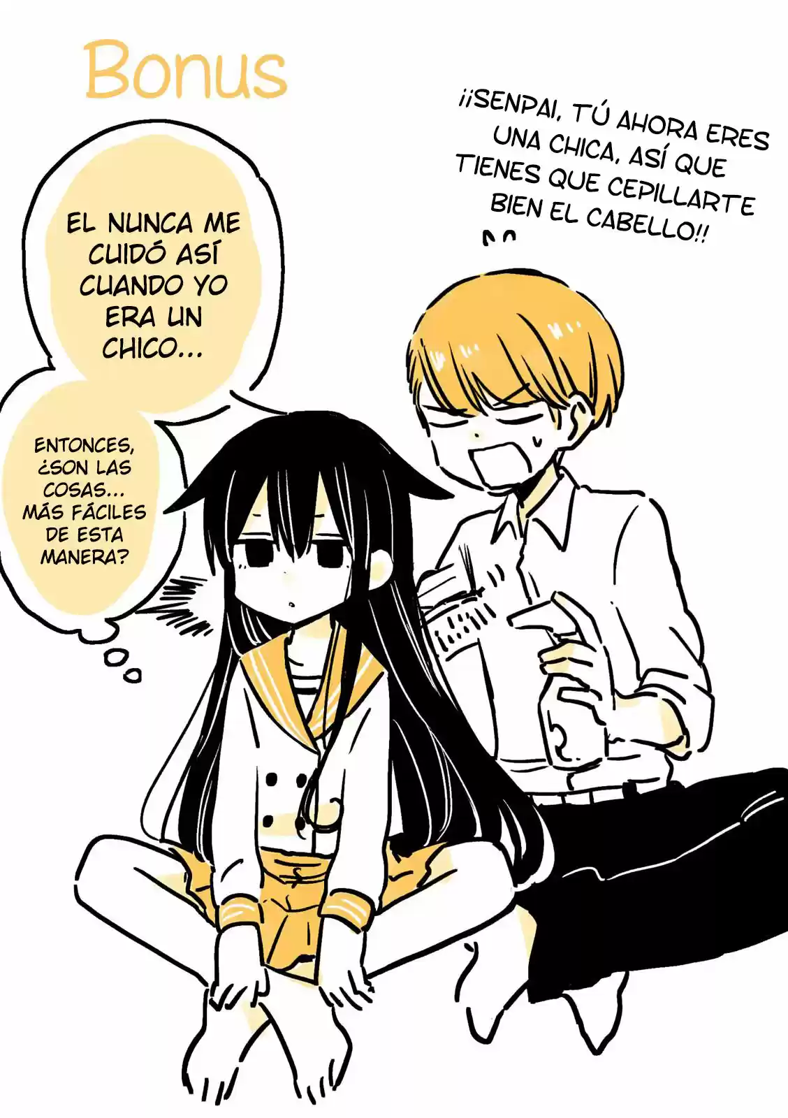 MENDOKUSAGARI DANSHI KOUKOUSEI GA ASA OKITARA ONNANOKO NI NATTEITA HANASHI - Capítulo 4 - Página 5 - LectorTMOo