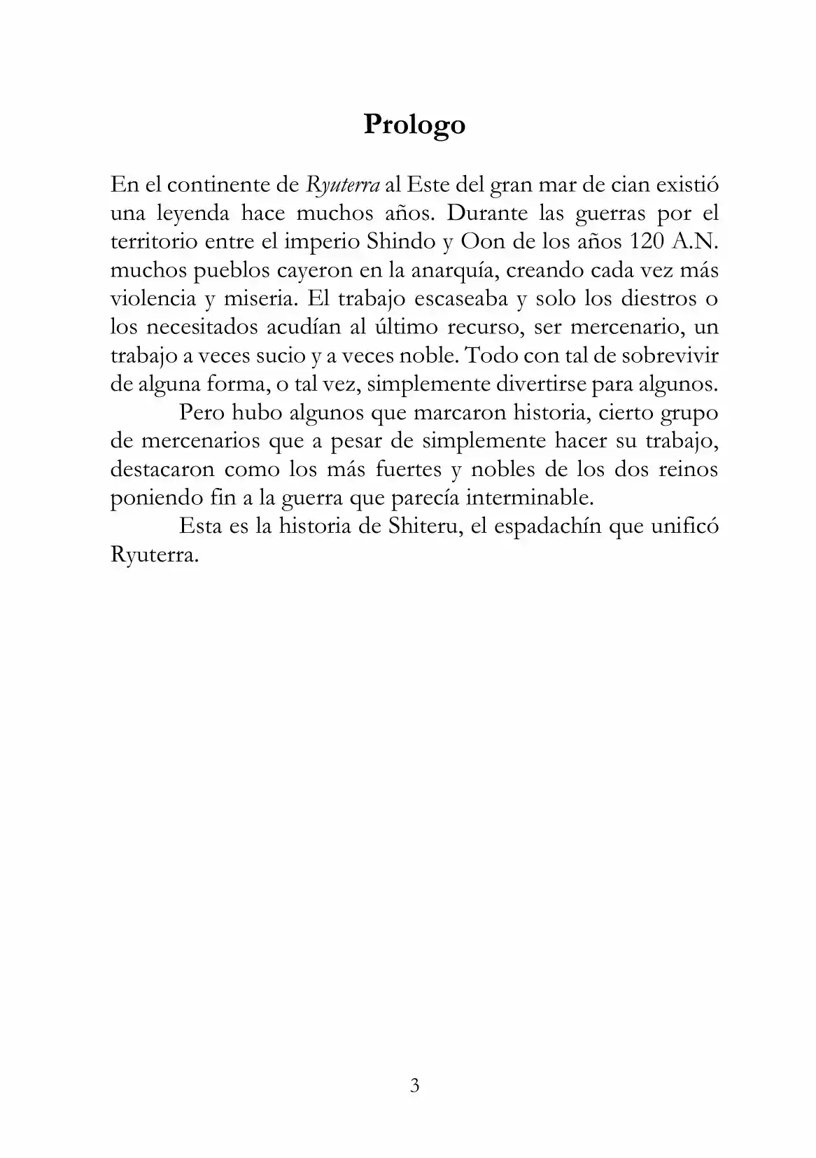 Mercenarios De Ryuterra (Novela) - Capítulo 1 - Página 2 - LectorTMOo