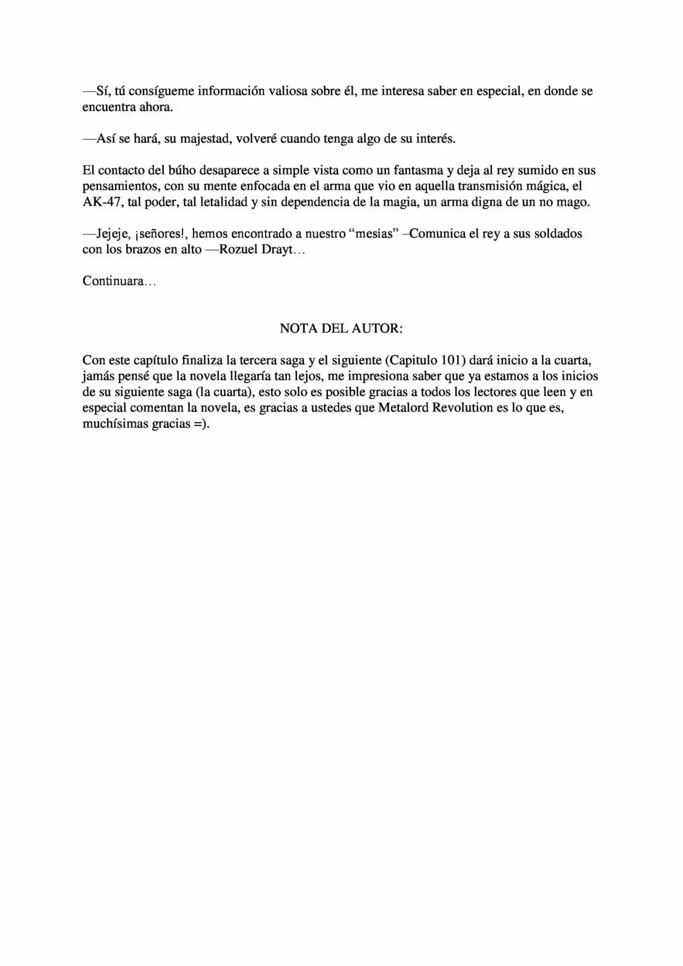 Metalord Revolution (Novela) - Capítulo 100 - Página 11 - LectorTMOo
