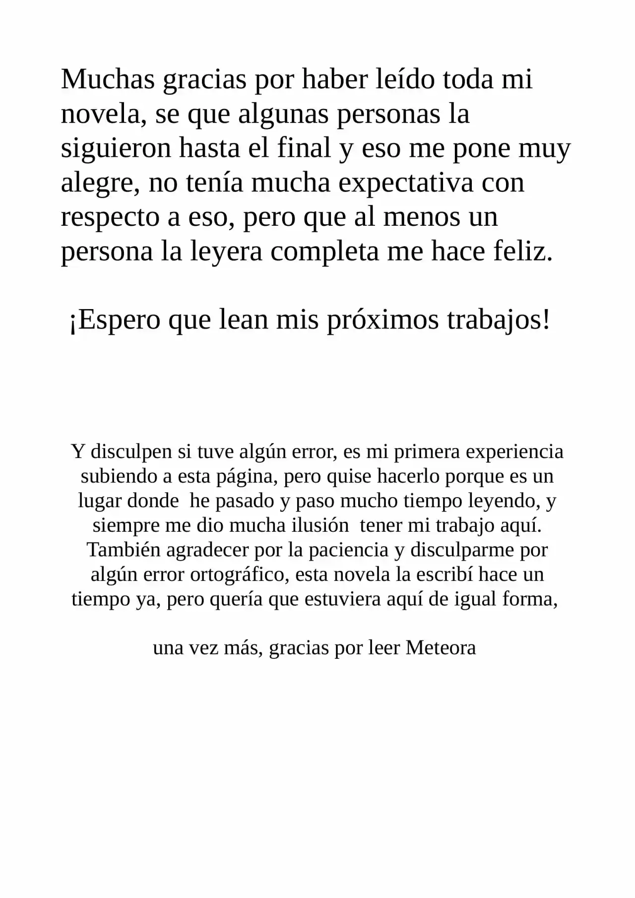 Meteora (Novela) - Capítulo - Página 5 - LectorTMOo