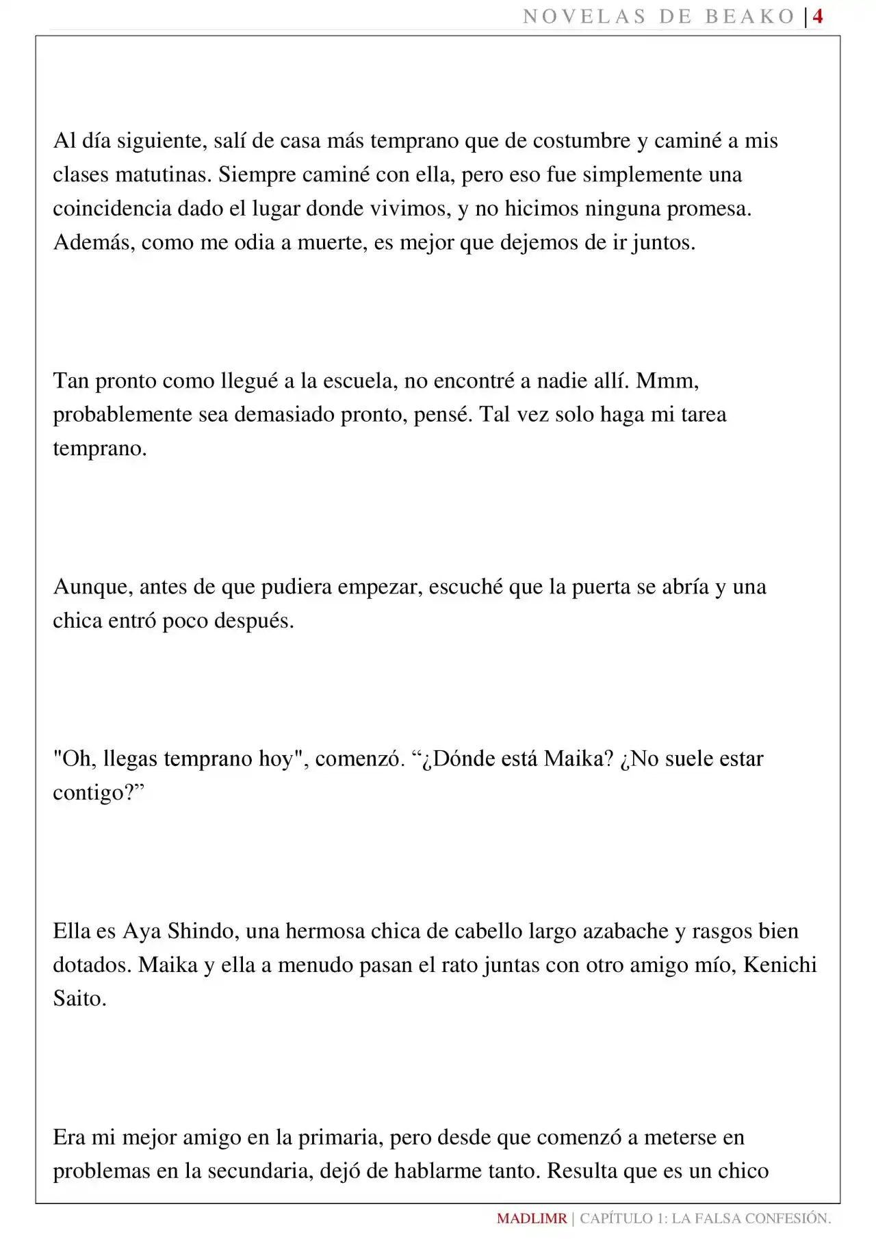 Mi Amiga De La Infancia Me Rechazó (Novela) - Capítulo 1 - Página 5 - LectorTMOo