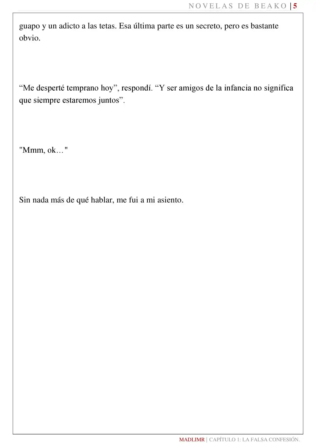 Mi Amiga De La Infancia Me Rechazó (Novela) - Capítulo 1 - Página 6 - LectorTMOo