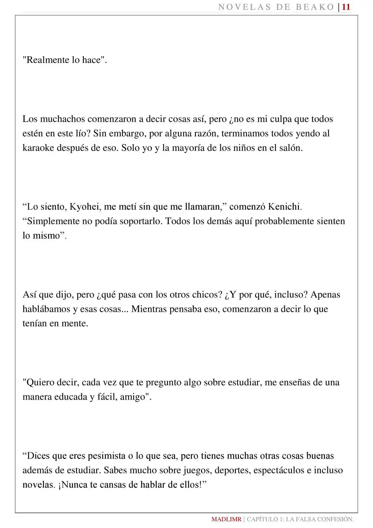 Mi Amiga De La Infancia Me Rechazó (Novela) - Capítulo 1 - Página 12 - LectorTMOo