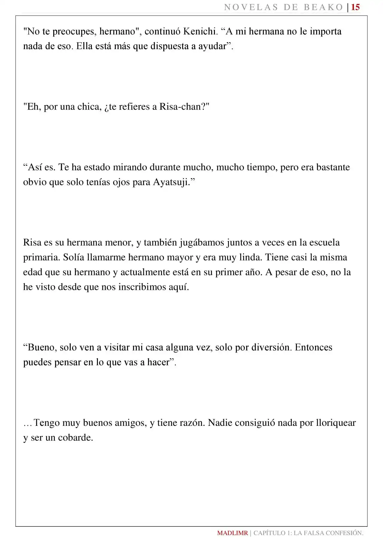 Mi Amiga De La Infancia Me Rechazó (Novela) - Capítulo 1 - Página 16 - LectorTMOo