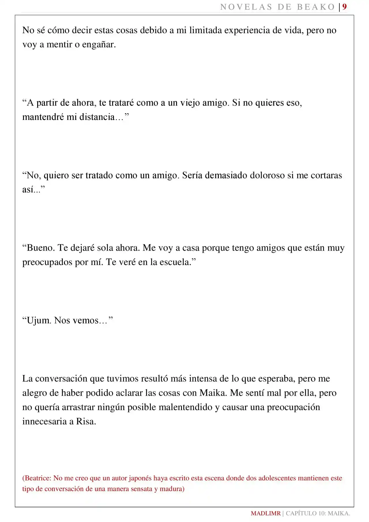 Mi Amiga De La Infancia Me Rechazó (Novela) - Capítulo 10 - Página 10 - LectorTMOo