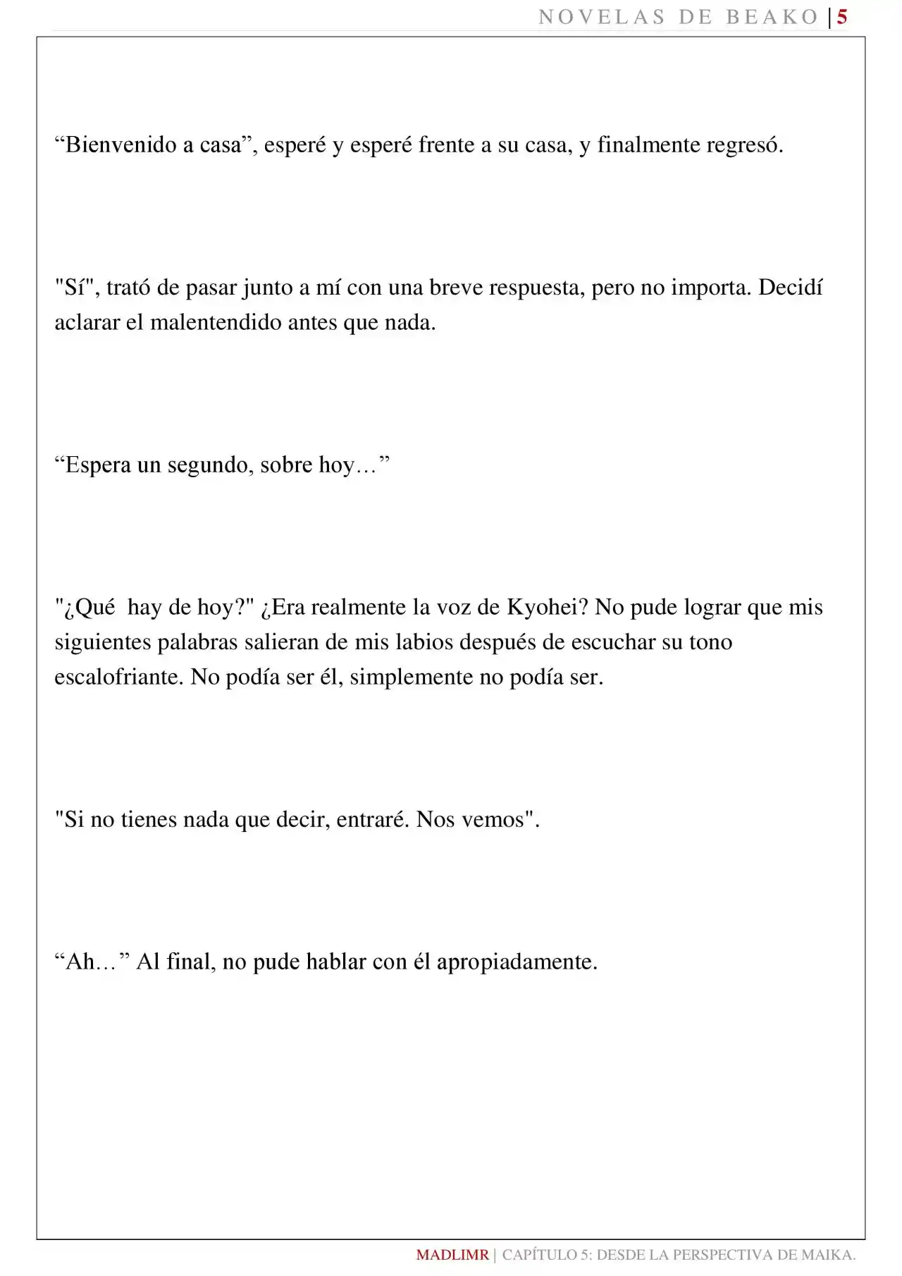 Mi Amiga De La Infancia Me Rechazó (Novela) - Capítulo 5 - Página 6 - LectorTMOo