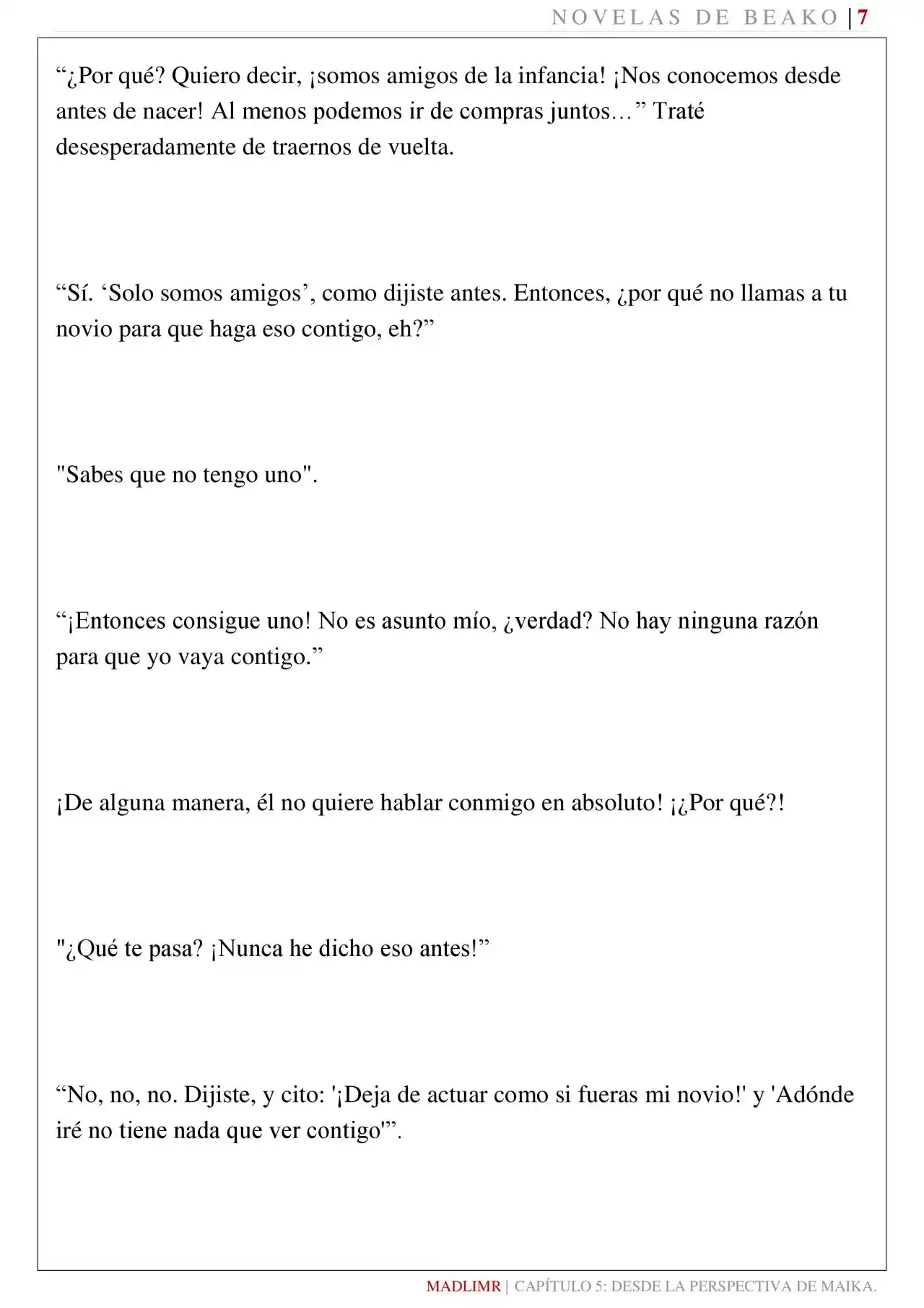 Mi Amiga De La Infancia Me Rechazó (Novela) - Capítulo 5 - Página 8 - LectorTMOo