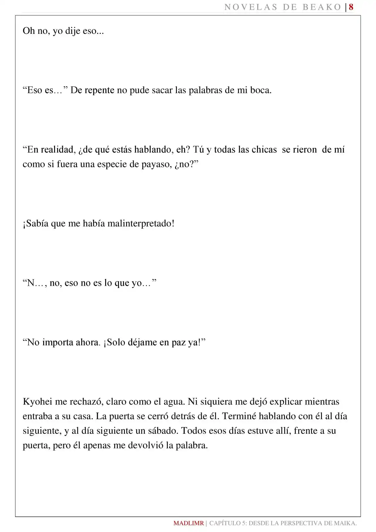 Mi Amiga De La Infancia Me Rechazó (Novela) - Capítulo 5 - Página 9 - LectorTMOo