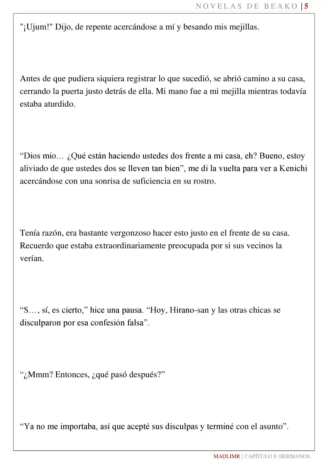 Mi Amiga De La Infancia Me Rechazó (Novela) - Capítulo 8 - Página 6 - LectorTMOo