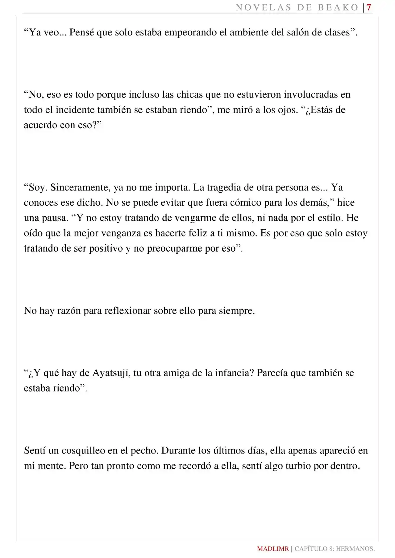 Mi Amiga De La Infancia Me Rechazó (Novela) - Capítulo 8 - Página 8 - LectorTMOo