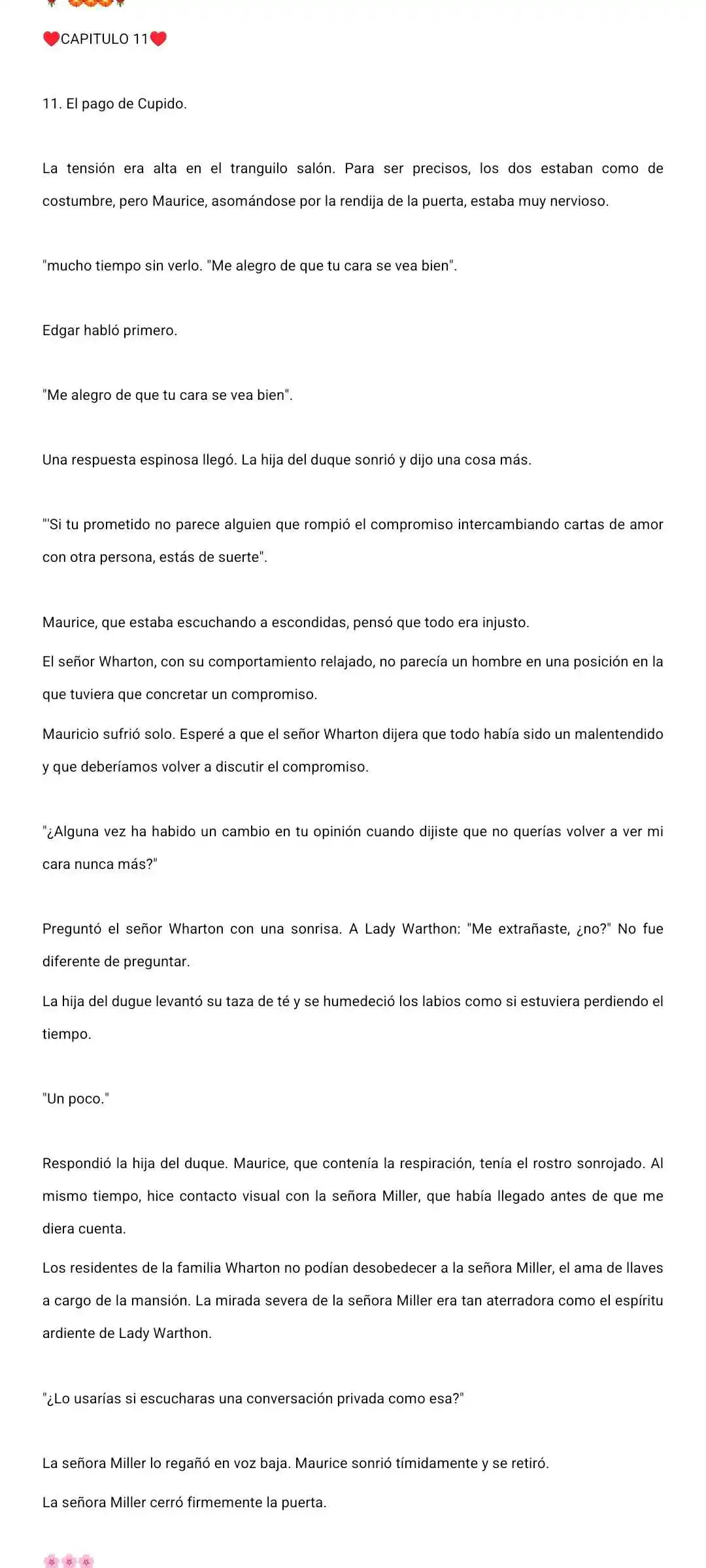 Mi Amor No Correspondido Eres Tu (Novela) - Capítulo 11 - Página 1 - LectorTMOo