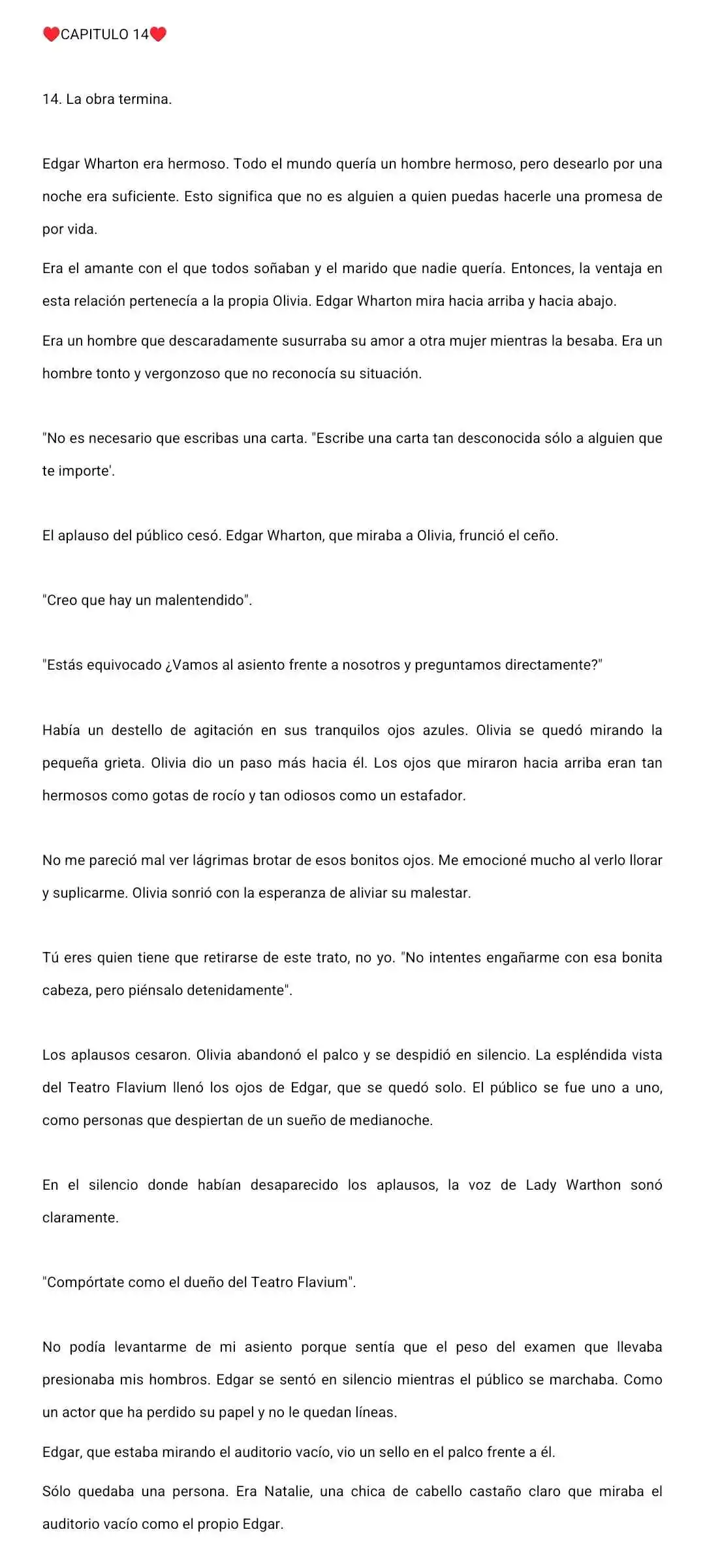 Mi Amor No Correspondido Eres Tu (Novela) - Capítulo 14 - Página 1 - LectorTMOo