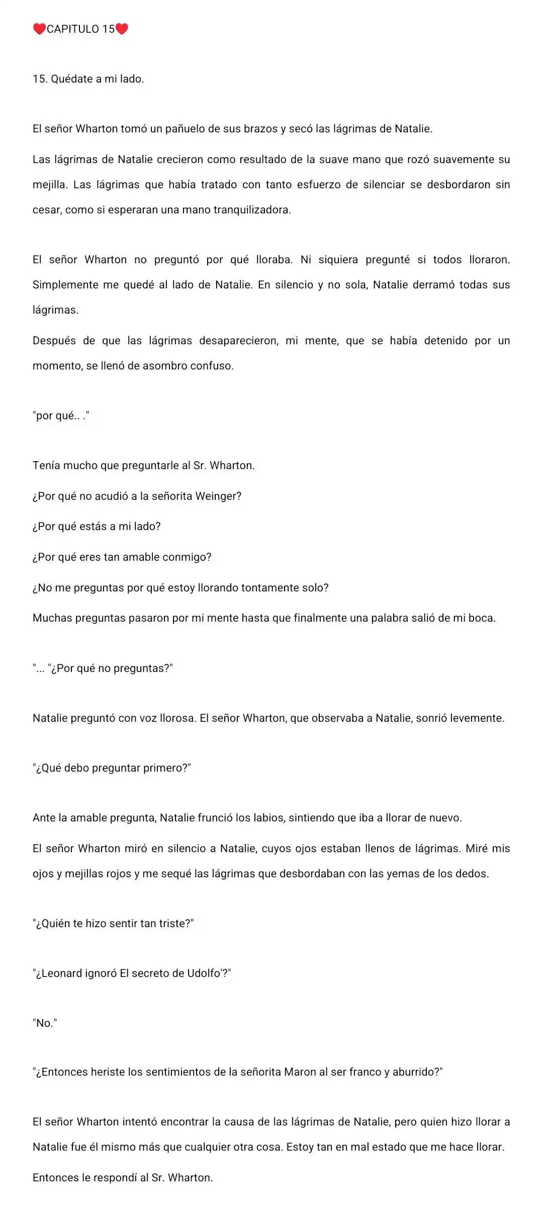 Mi Amor No Correspondido Eres Tu (Novela) - Capítulo 15 - Página 2 - LectorTMOo