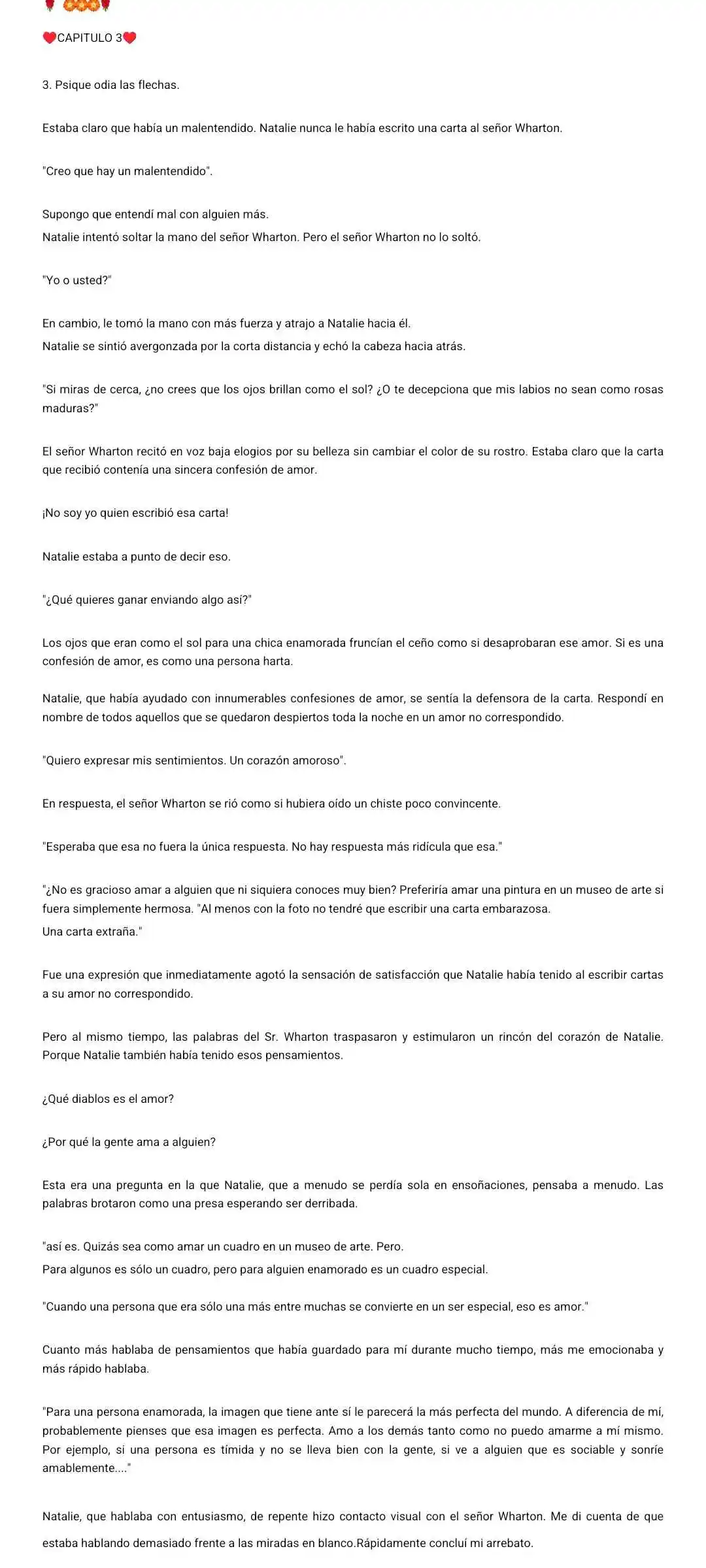 Mi Amor No Correspondido Eres Tu (Novela) - Capítulo 3 - Página 2 - LectorTMOo
