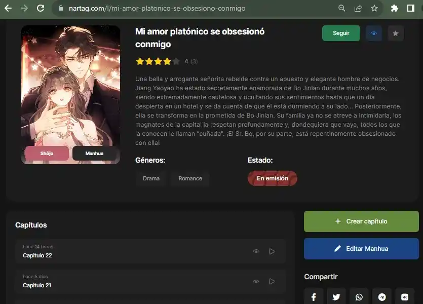 Mi Amor Platónico Se Obsesionó Conmigo - Capítulo 15 - Página 2 - LectorTMOo