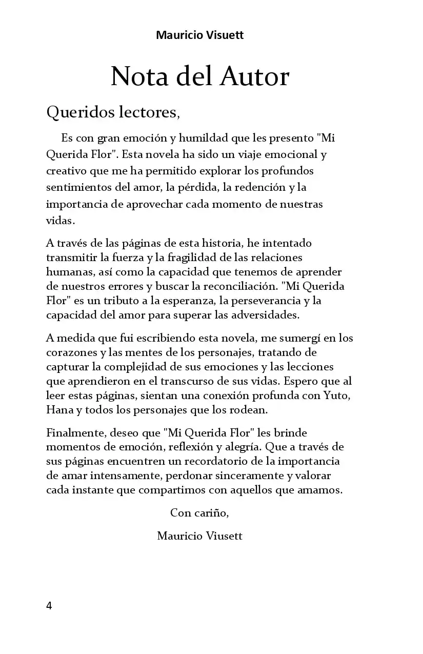 Mi Bella Flor (Novela) - Capítulo 0.1 - Página 4 - LectorTMOo