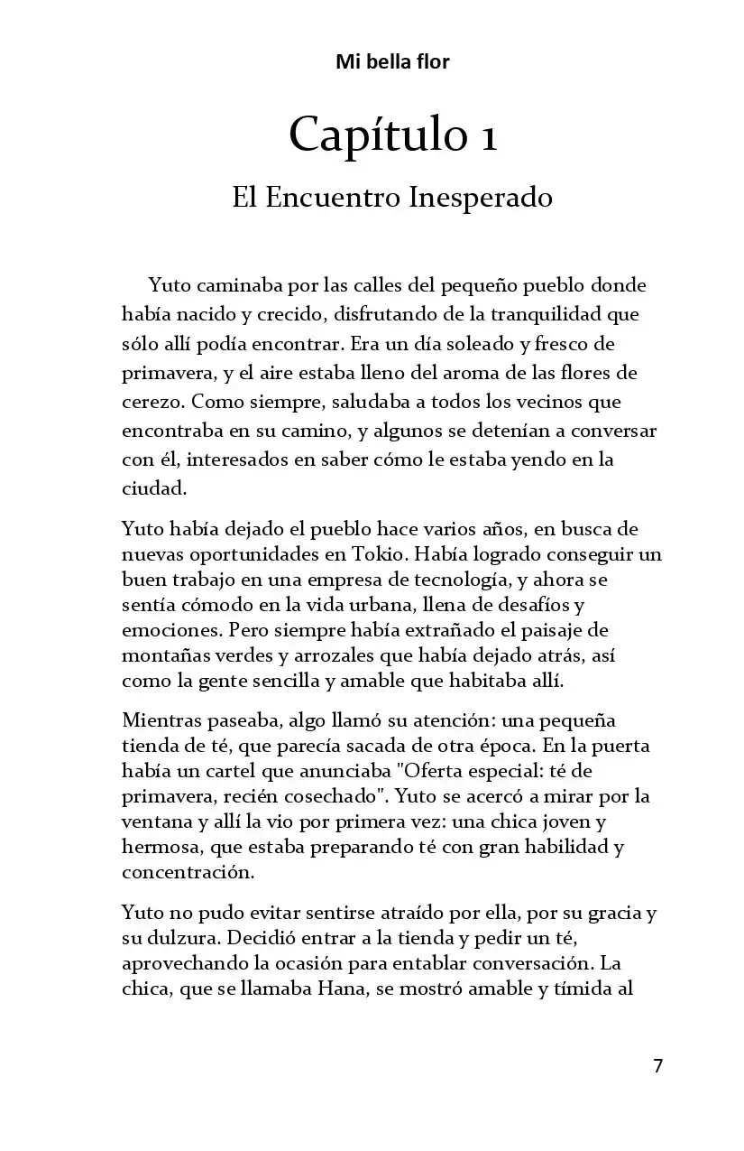 Mi Bella Flor (Novela) - Capítulo 1 - Página 1 - LectorTMOo
