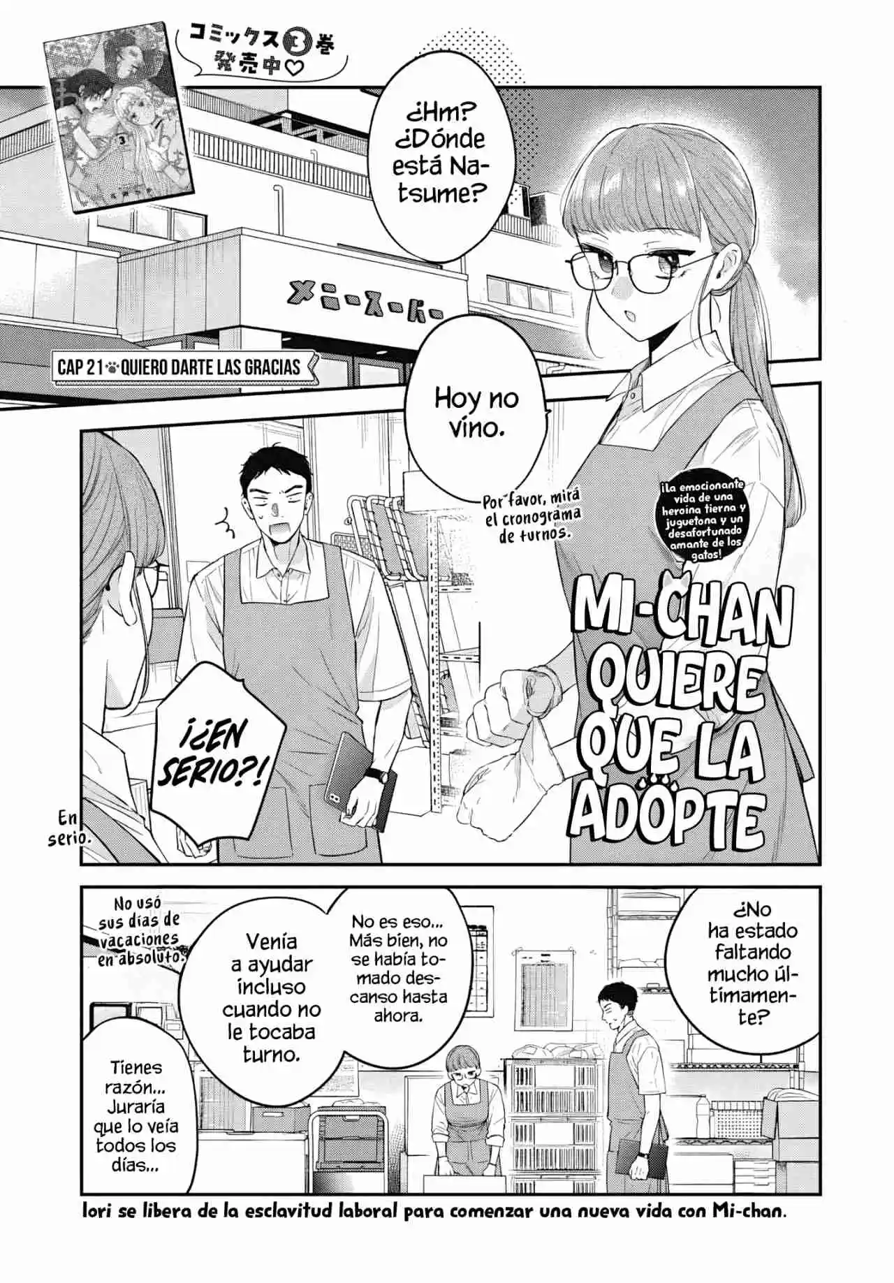 Mi-chan Quiere Que La Adopte - Capítulo 21 - Página 3 - LectorTMOo