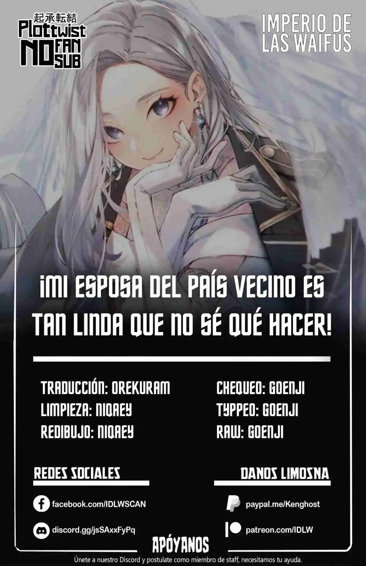 ¡Mi Esposa Del País Vecino Es Tan Linda Que No Sé Qué Hacer! - Capítulo 11 - Página 1 - LectorTMOo