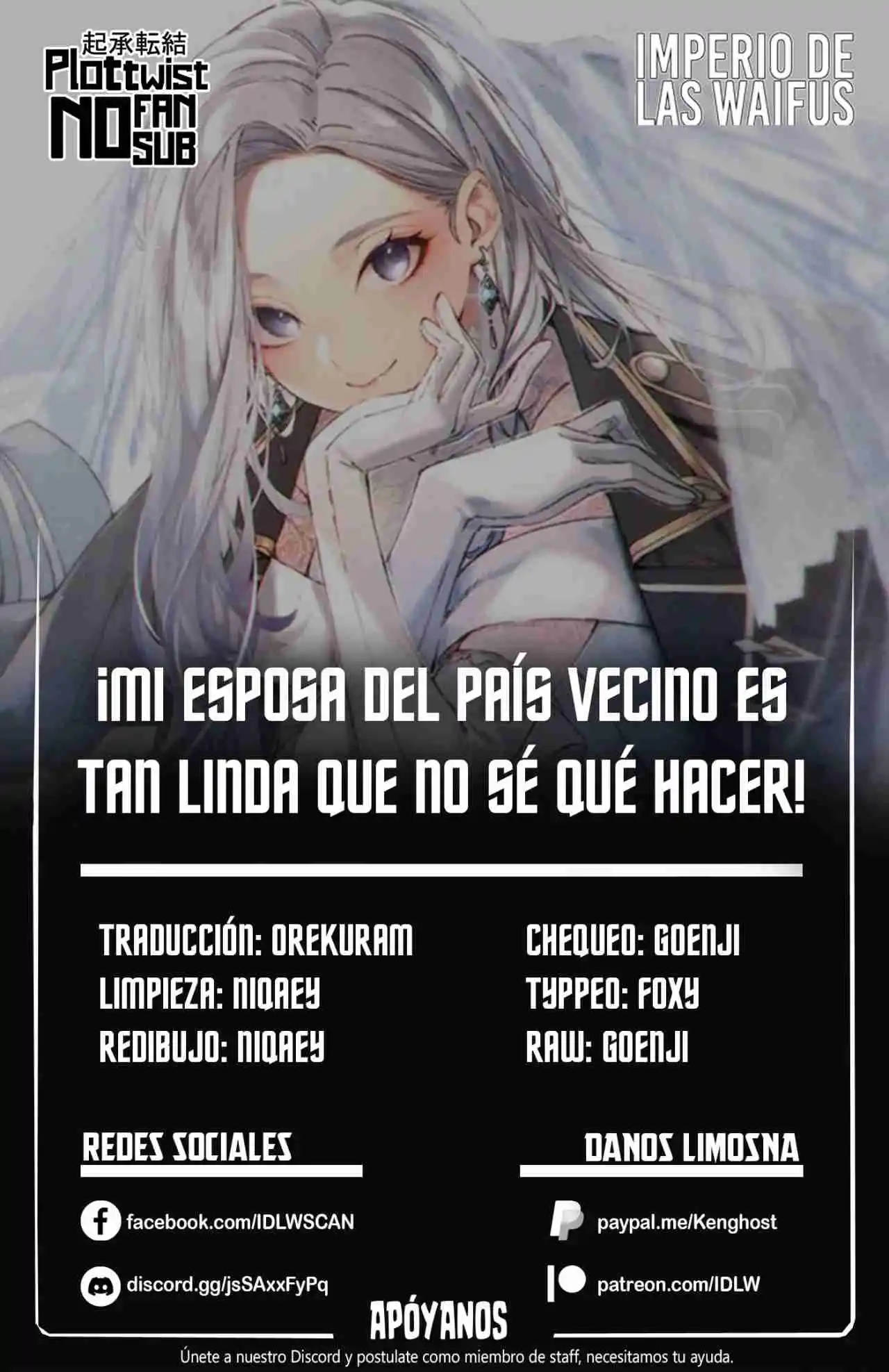 ¡Mi Esposa Del País Vecino Es Tan Linda Que No Sé Qué Hacer! - Capítulo 12 - Página 1 - LectorTMOo