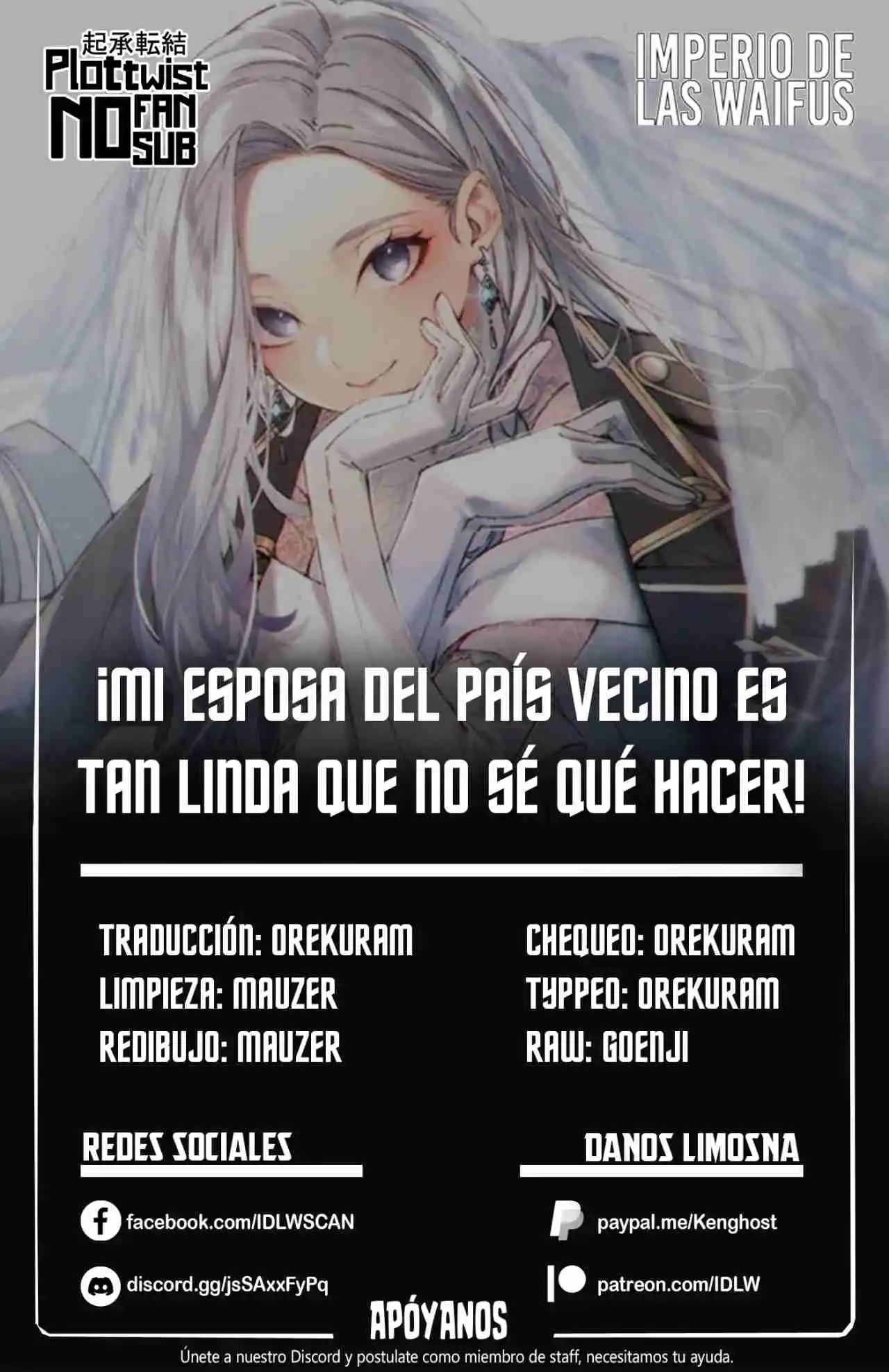 ¡Mi Esposa Del País Vecino Es Tan Linda Que No Sé Qué Hacer! - Capítulo 9 - Página 1 - LectorTMOo