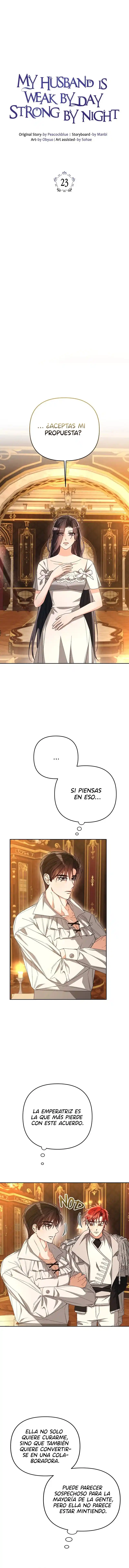 Mi Esposo Es Débil De Día, Fuerte De Noche - Capítulo 23 - Página 1 - LectorTMOo