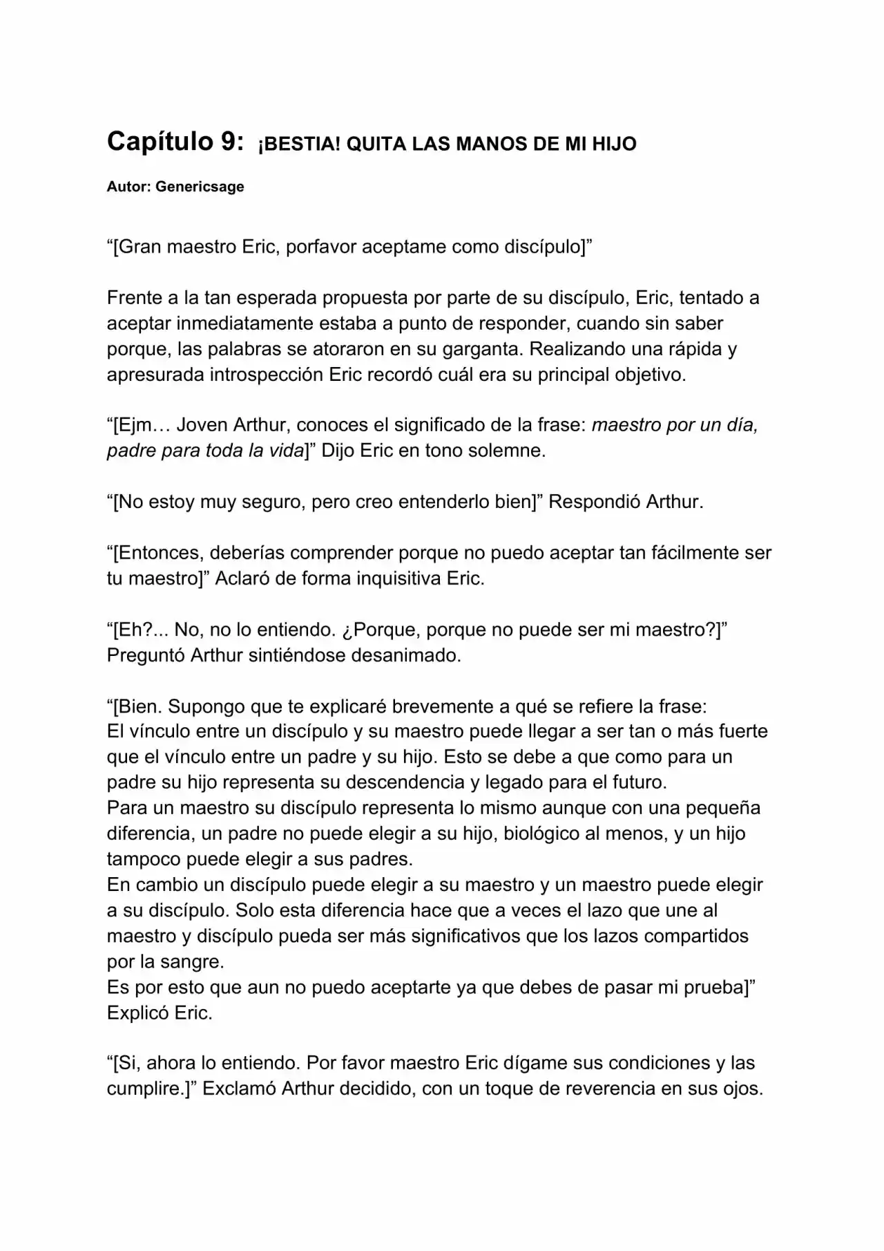 Mi No Confiable Maestro (Novela) - Capítulo 13 - Página 1 - LectorTMOo