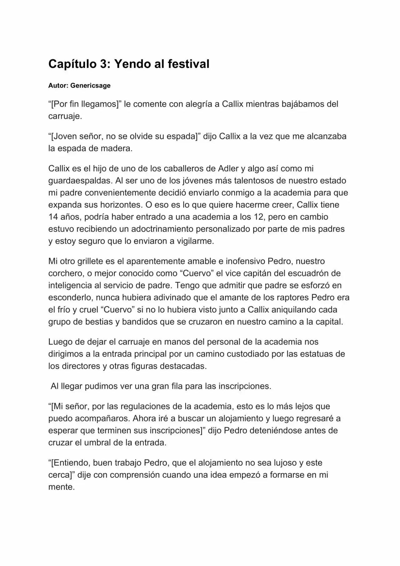 Mi No Confiable Maestro (Novela) - Capítulo 6 - Página 1 - LectorTMOo