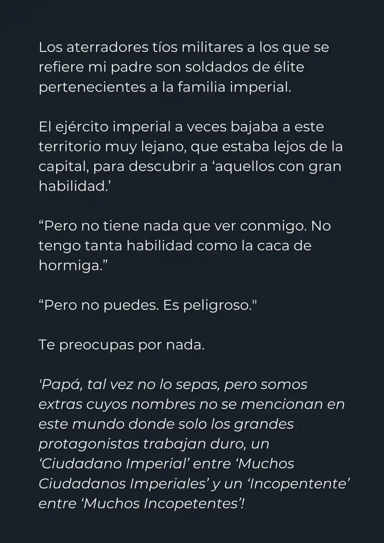 Mi Papá Esconde Su Poder (Novela) - Capítulo 1 - Página 19 - LectorTMOo