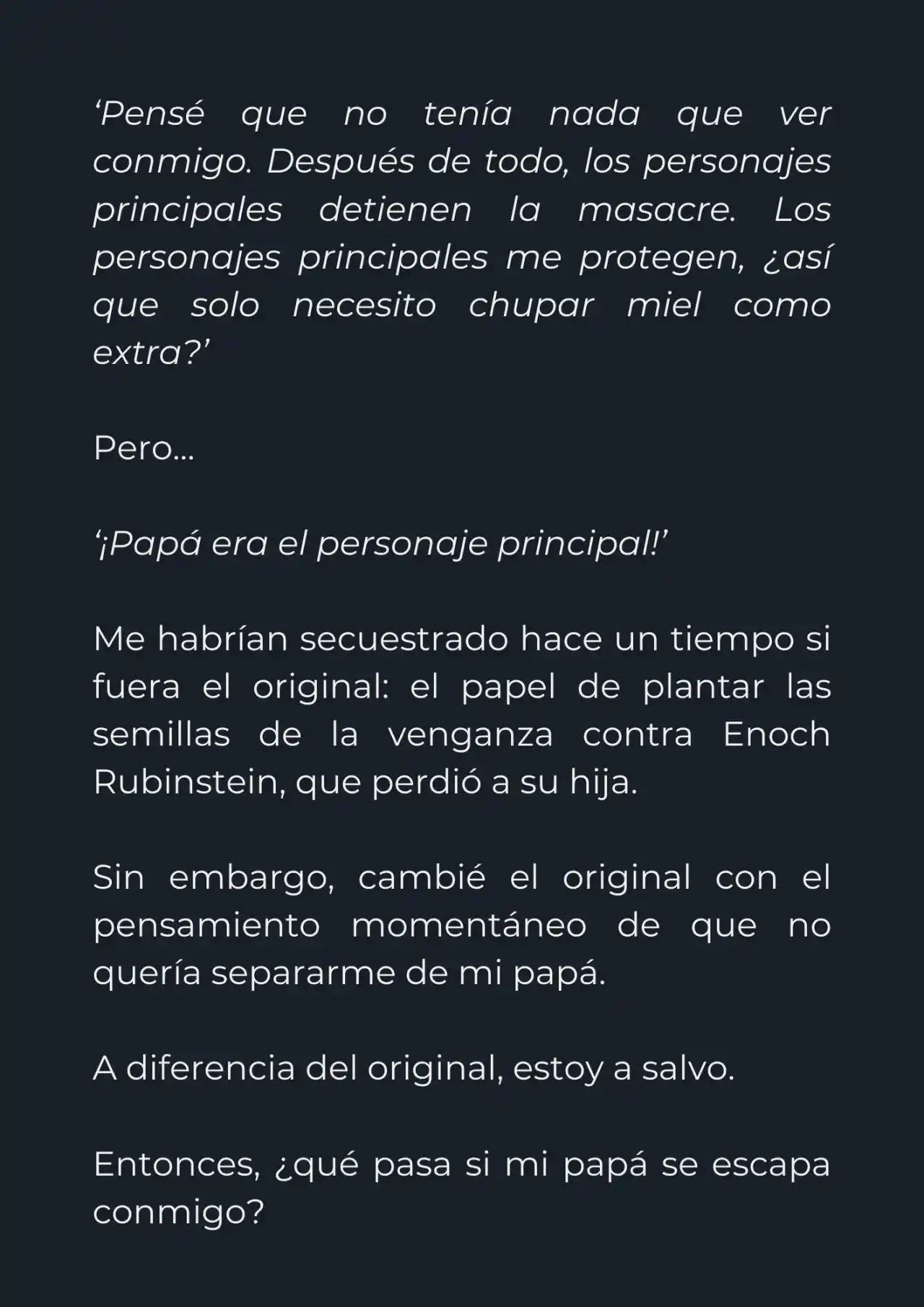 Mi Papá Esconde Su Poder (Novela) - Capítulo 5 - Página 4 - LectorTMOo