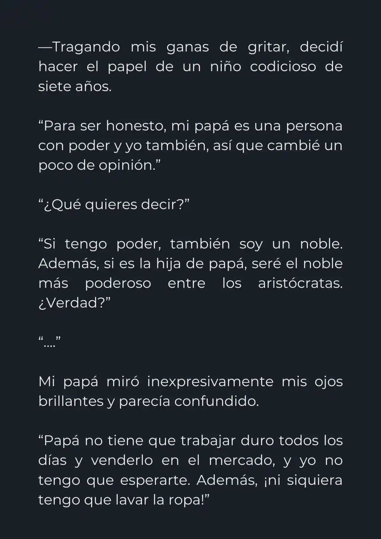 Mi Papá Esconde Su Poder (Novela) - Capítulo 5 - Página 7 - LectorTMOo