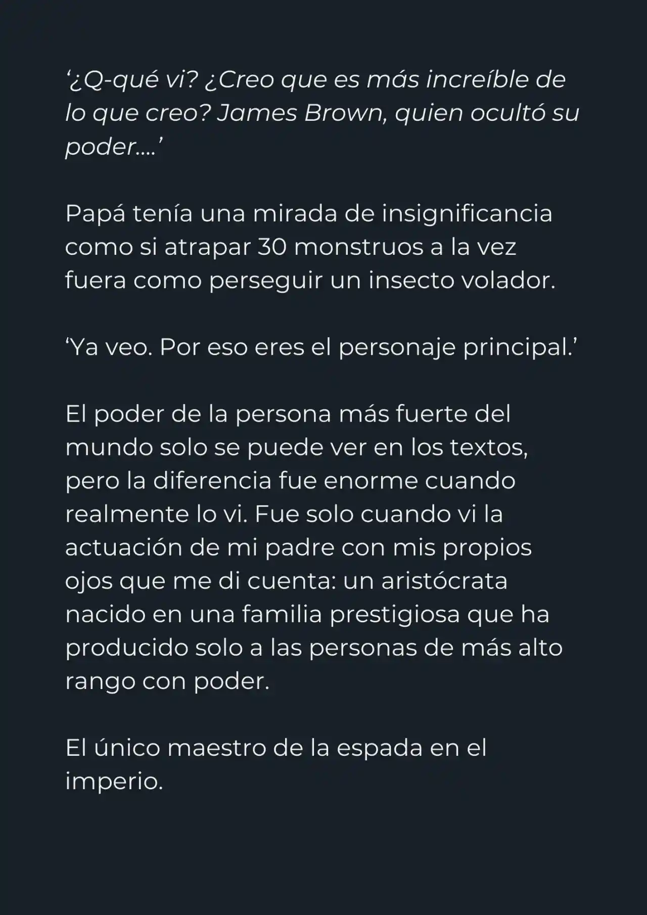 Mi Papá Esconde Su Poder (Novela) - Capítulo 6 - Página 4 - LectorTMOo