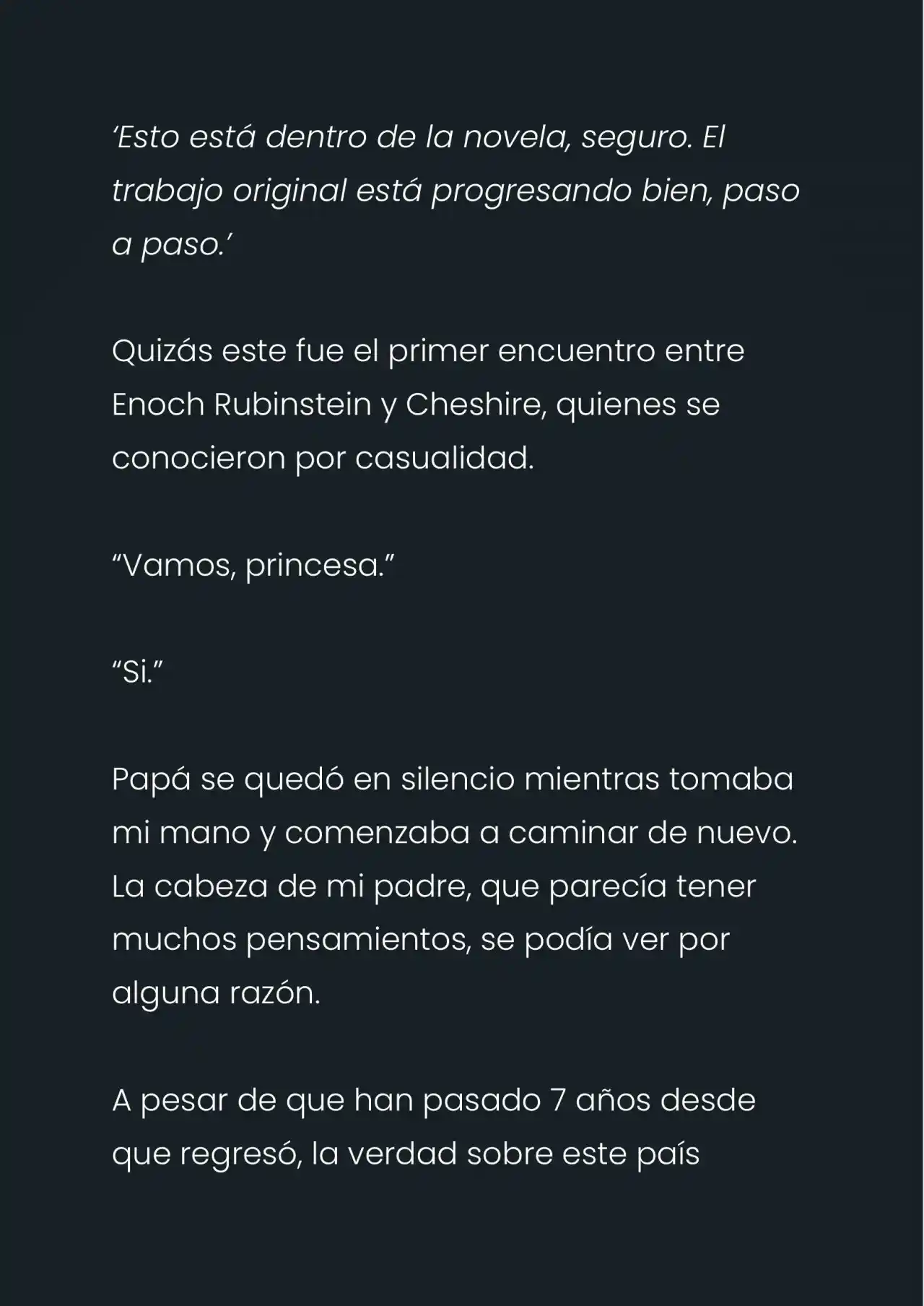 Mi Papá Esconde Su Poder (Novela) - Capítulo 8 - Página 7 - LectorTMOo