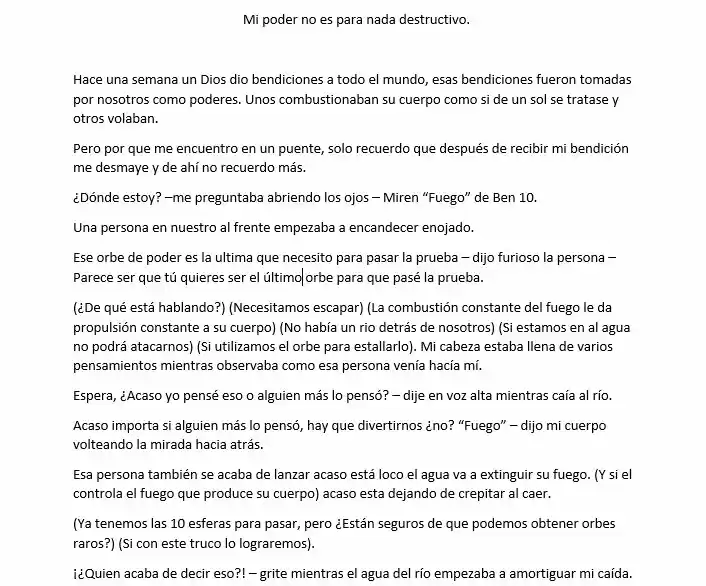 Mi Poder No Es Para Nada Destructivo (Novela) - Capítulo - Página 1 - LectorTMOo