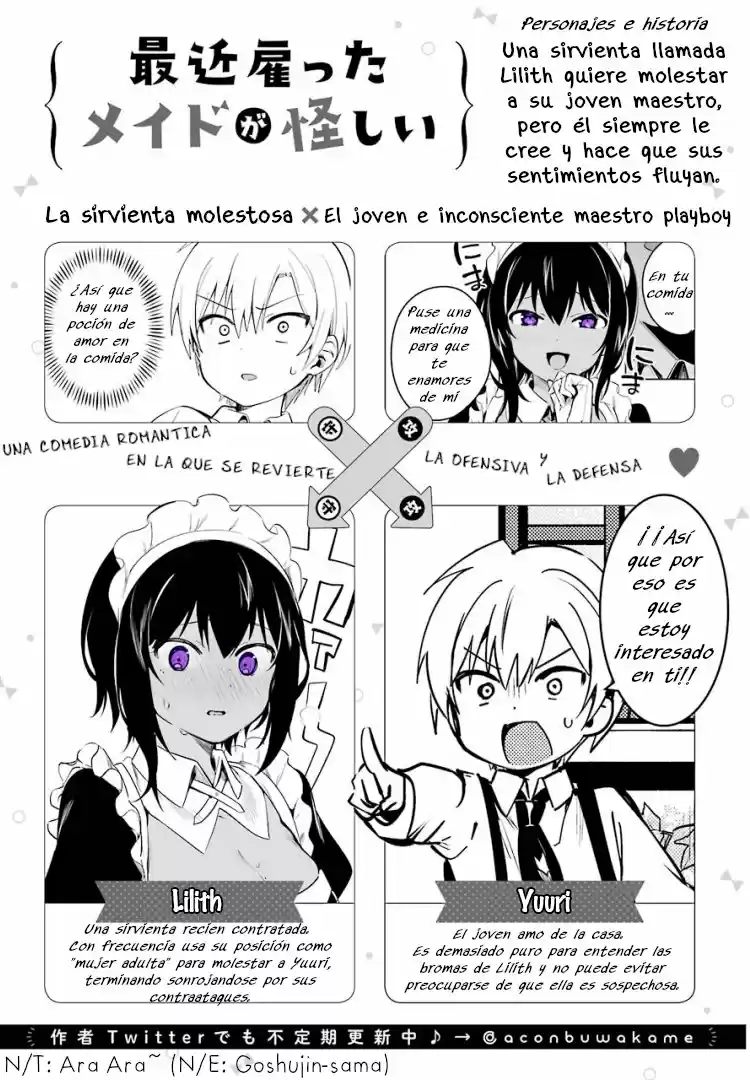 Mi Recién Contratada Sirvienta Actúa De Forma Sospechosa - Capítulo 3 - Página 1 - LectorTMOo