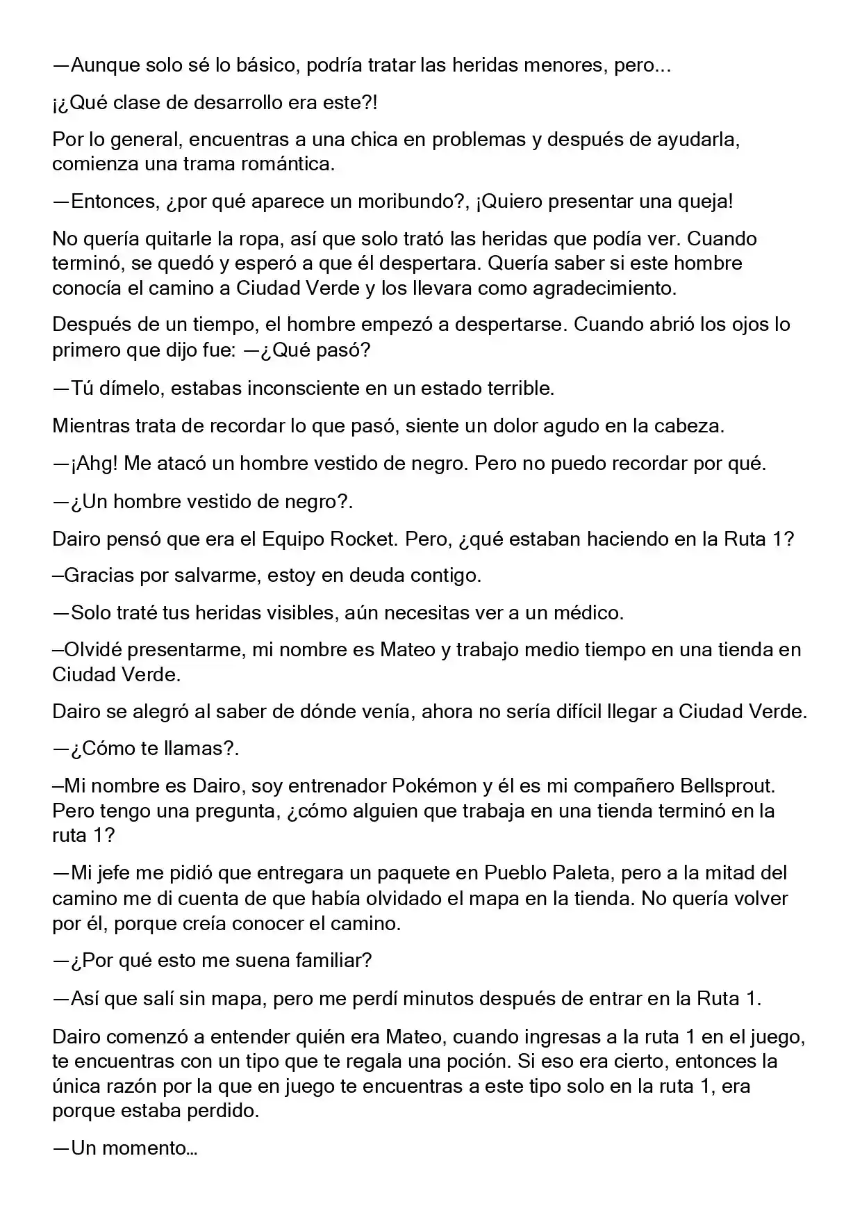 Mi Verdadera Aventura Pokémon (Novela) - Capítulo 4 - Página 4 - LectorTMOo