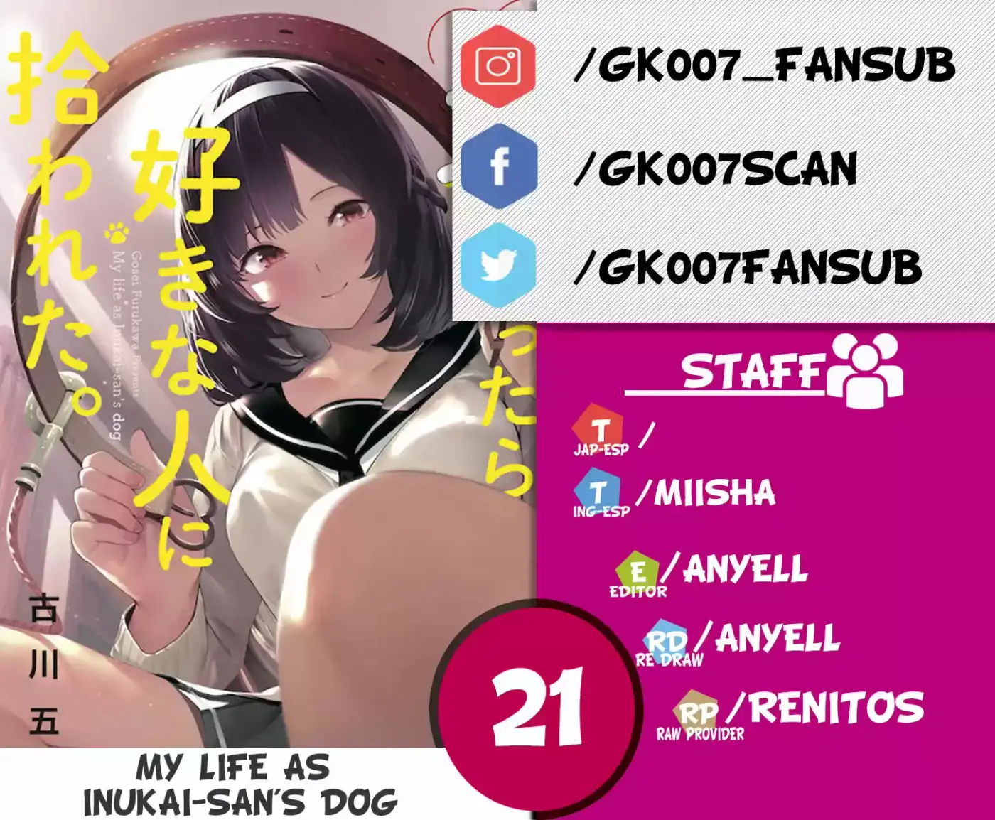 Mi Vida Como El Perro De Inukai-san - Capítulo 21 - Página 1 - LectorTMOo
