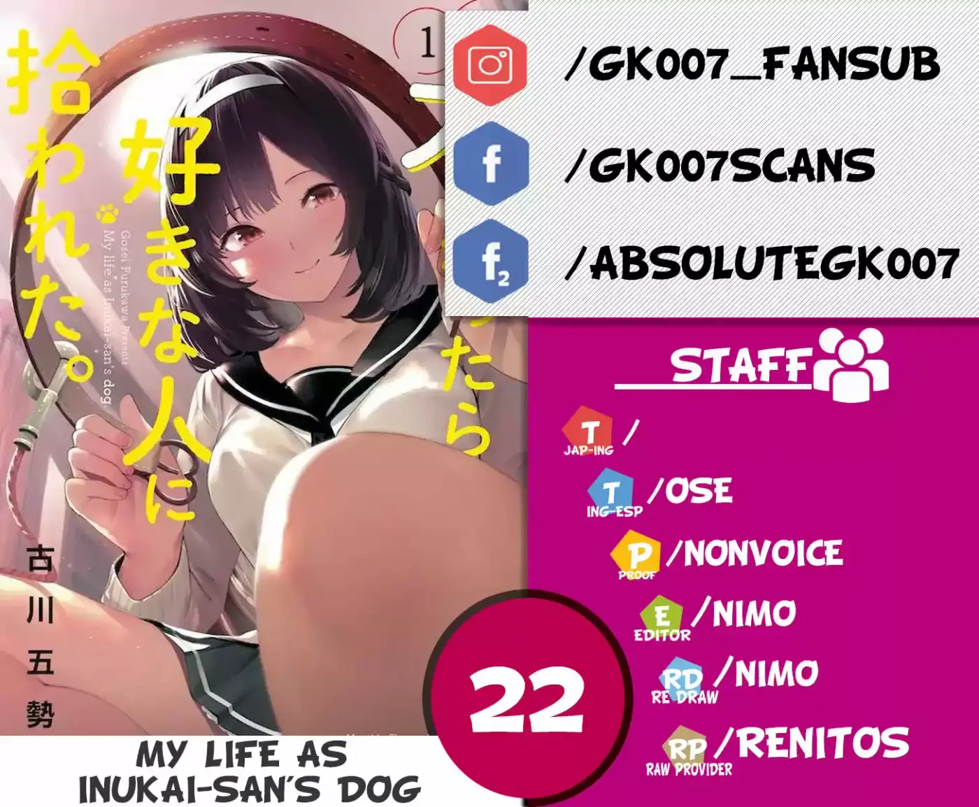 Mi Vida Como El Perro De Inukai-san - Capítulo 22 - Página 1 - LectorTMOo