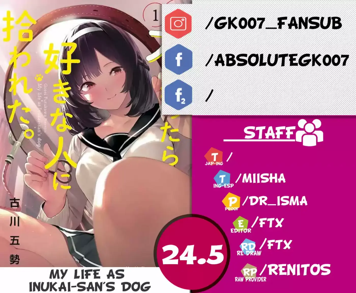 Mi Vida Como El Perro De Inukai-san - Capítulo 24.50 - Página 1 - LectorTMOo