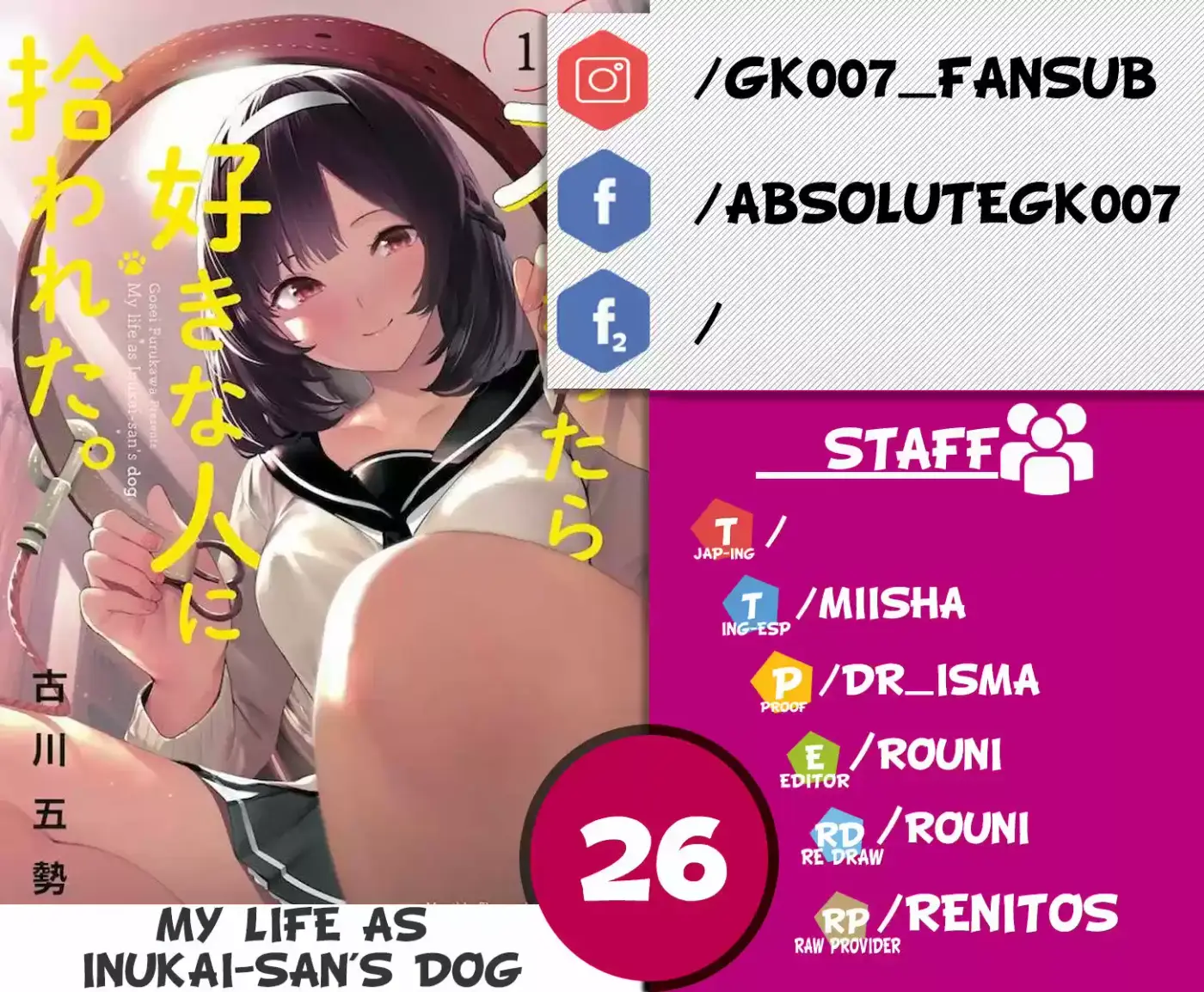 Mi Vida Como El Perro De Inukai-san - Capítulo 26 - Página 1 - LectorTMOo
