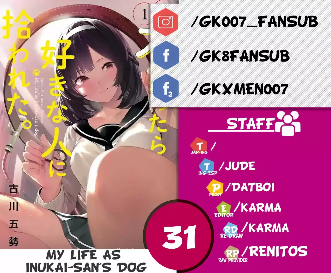 Mi Vida Como El Perro De Inukai-san - Capítulo 31 - Página 1 - LectorTMOo