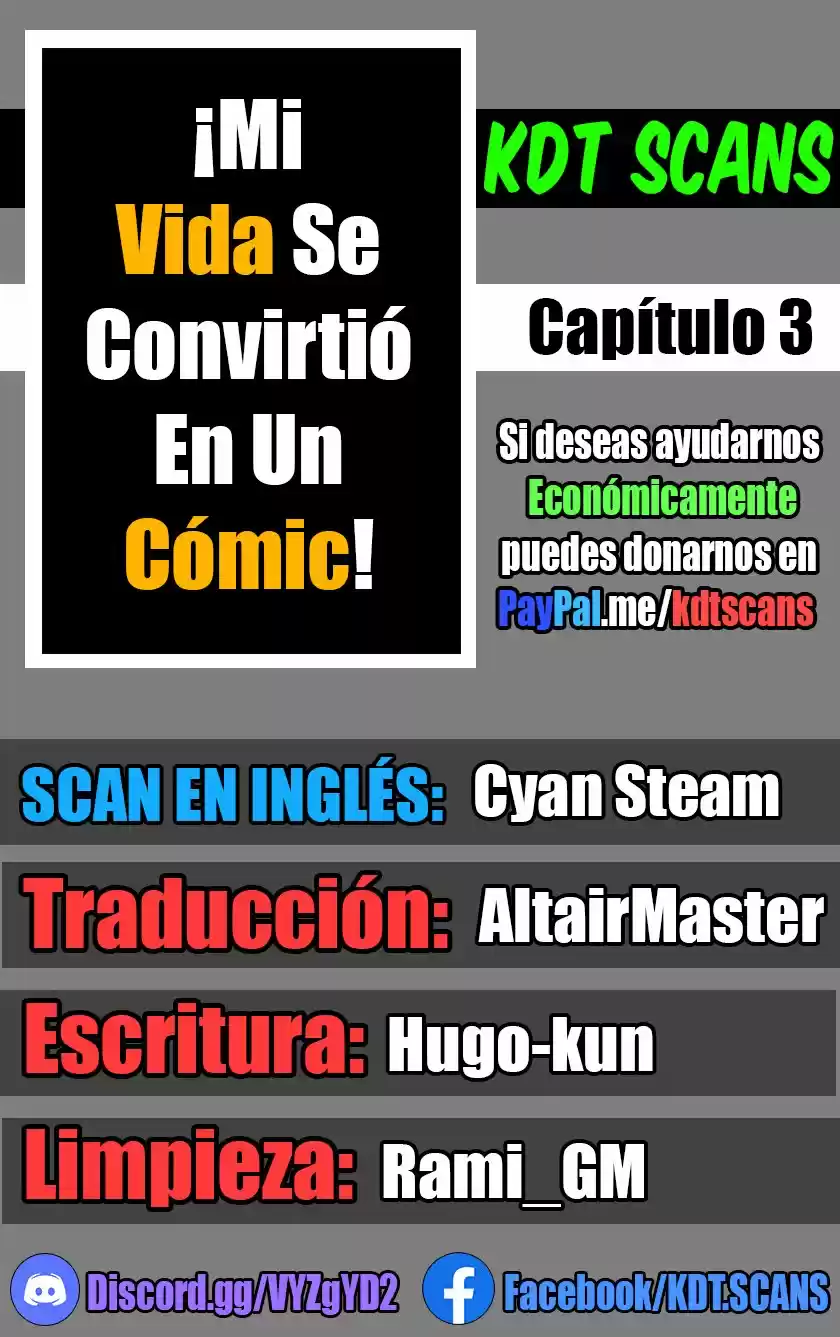 ¡MI VIDA SE CONVIRTIÓ EN UN CÓMIC! - Capítulo 3 - Página 1 - LectorTMOo