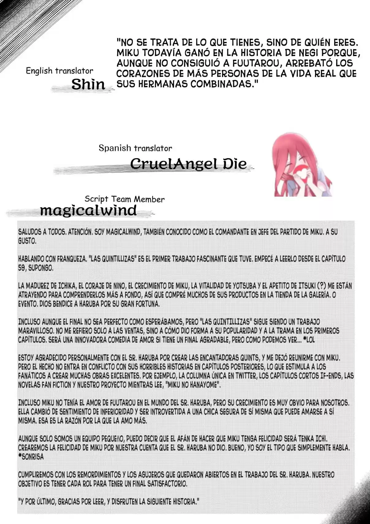 Miku No Hanayome: Vol. 14 - Capítulo 117 - Página 18 - LectorTMOo