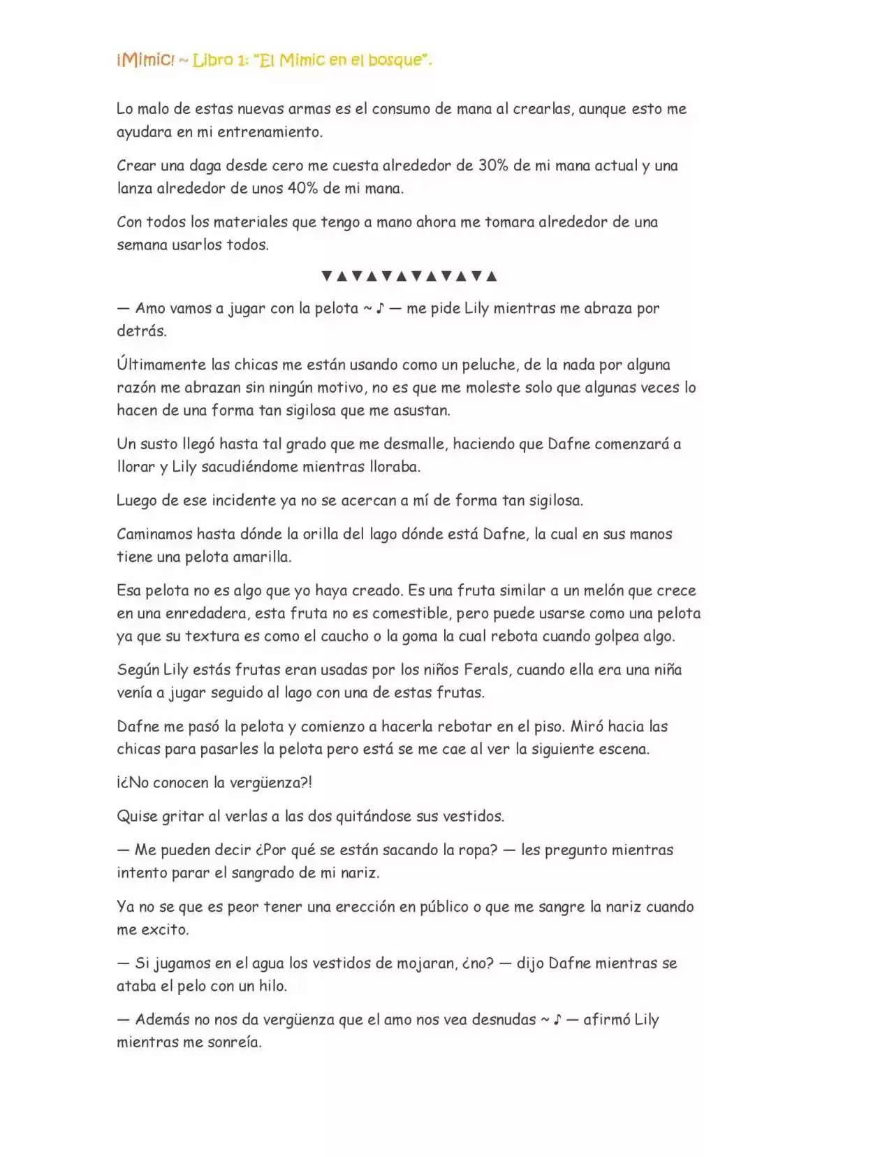 ¡Mimic! (Novela) - Capítulo 12 - Página 6 - LectorTMOo