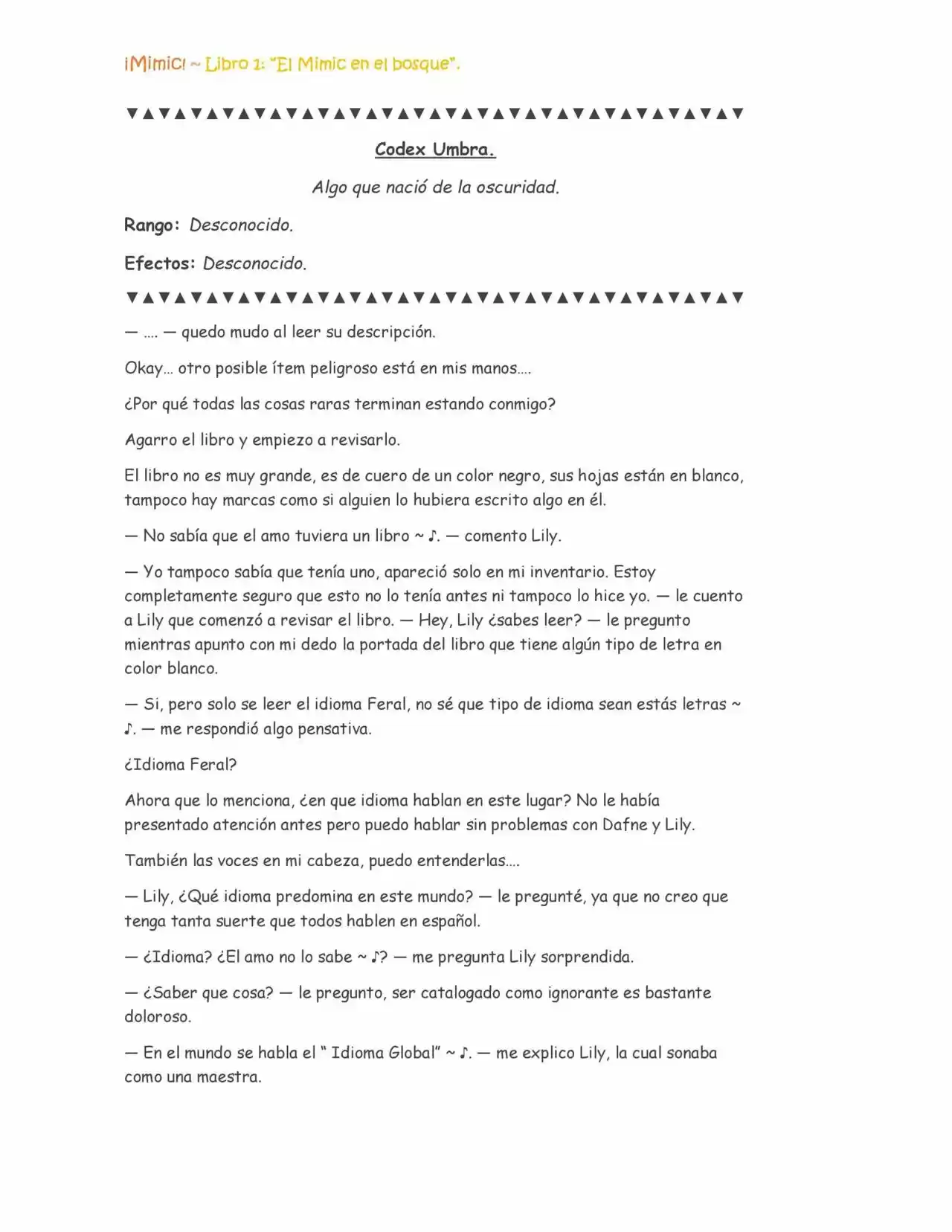 ¡Mimic! (Novela) - Capítulo 13 - Página 6 - LectorTMOo