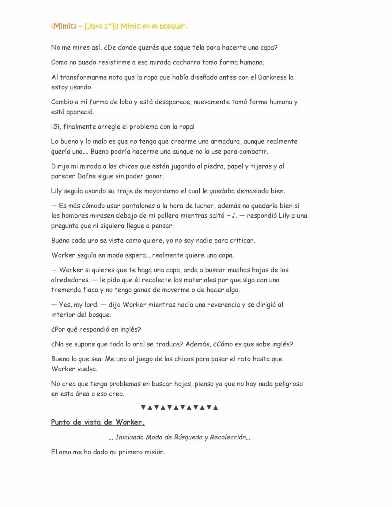 ¡Mimic! (Novela) - Capítulo 14 - Página 4 - LectorTMOo